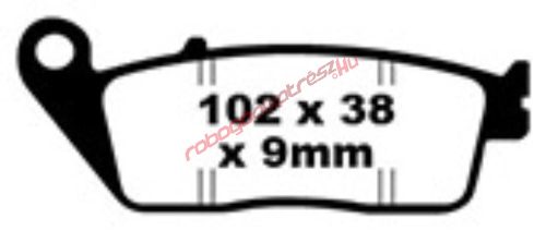 EBC fékbetét, FA 226HH