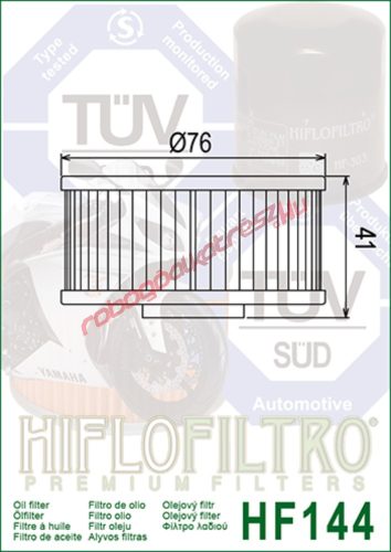 Hiflofiltro olajszűrő, HF144