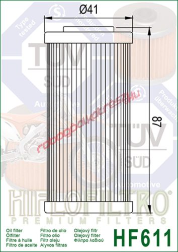 Hiflofiltro olajszűrő, HF611
