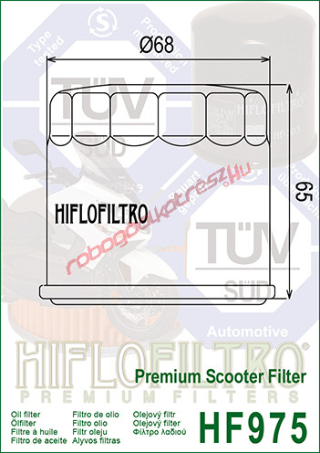 Hiflofiltro olajszűrő, HF975