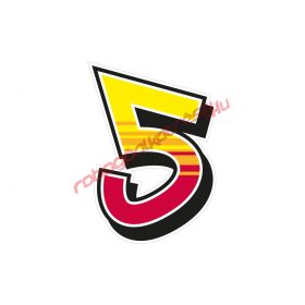 Malossi rajtszám matrica, 5