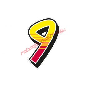 Malossi rajtszám matrica, 9