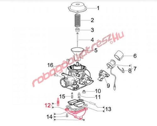 Piaggio úszóház, Komplett, Aprilia/Derbi/Piaggio 125