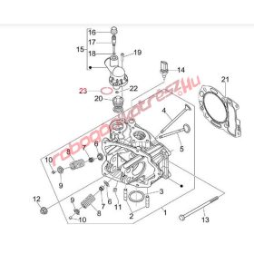 Piaggio Termosztát ház o-gyűrű, 250-350