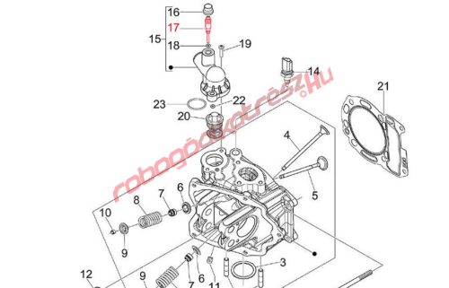Piaggio légtelenítő szelep, Aprilia/Piaggio 125-350