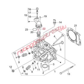 Piaggio Termosztát ház o-gyűrű, Kicsi, 250-350