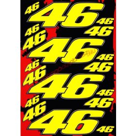 Matrica szett, Rossi 46, Sárga