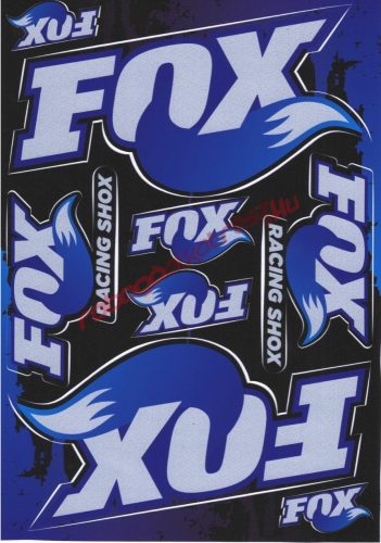 Matrica szett, Fox Racing, Kék, A5
