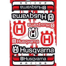 Matrica szett, Husqvarna, Piros