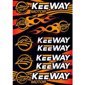 Matrica szett, Keeway, Narancs