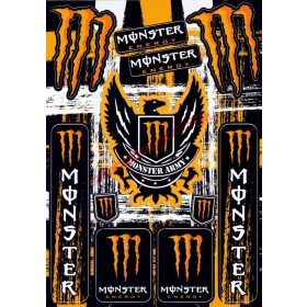 Matrica szett, Monster Army, Narancs