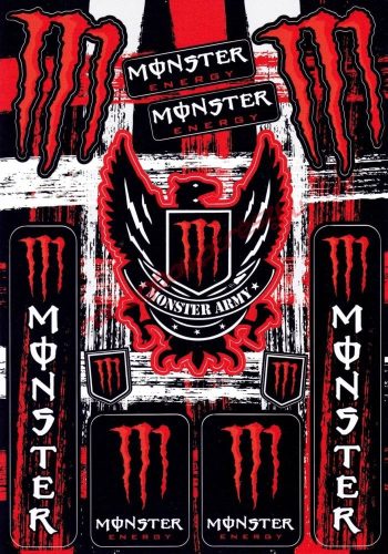 Matrica szett, Monster Army, Piros