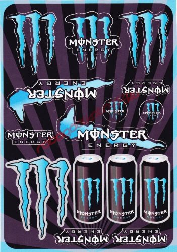 Matrica szett, Monster Energy, Kék