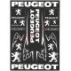 Matrica szett, Peugeot fekete