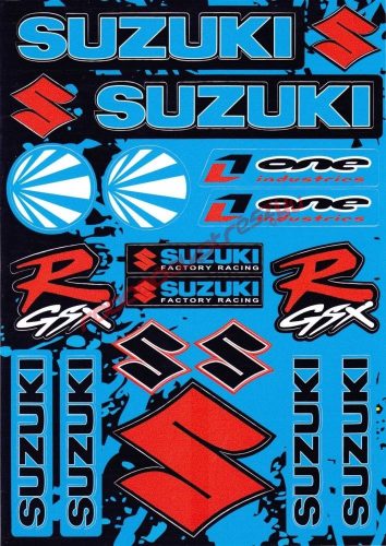 Matrica szett, Suzuki GSX-R kék