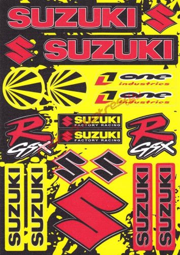 Matrica szett, Suzuki GSX-R sárga