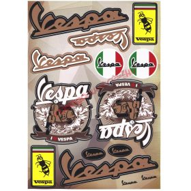 Matrica szett, Vespa, Barna