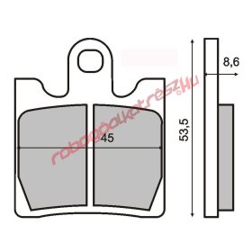 RMS Első fékbetét, Suzuki Burgman 250/400 -2002