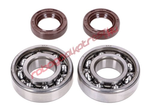 Naraku főtengely csapágy szett, SKF C4 Fém/FKM Premium, Peugeot fekvő