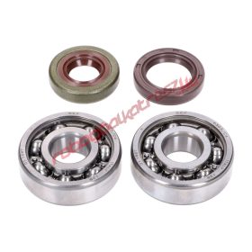   Naraku főtengely csapágy szett, SKF C4 Fém/FKM Premium, Minarelli AM