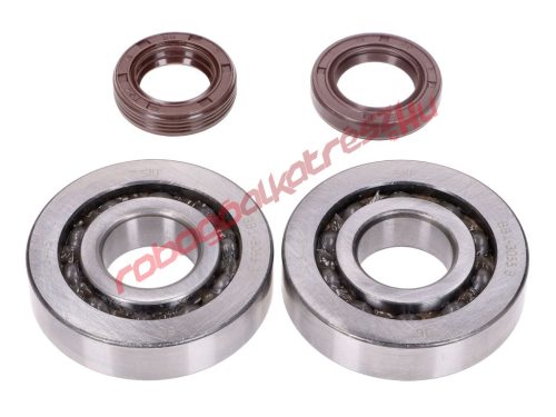 crankshaft bearing set Naraku SKF, FKM Premium C3 metal cage for Piaggio