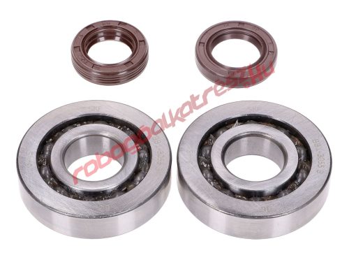 Naraku Főtengely csapágy szett, SKF, FKM Premium, C3 fém, Piaggio 50