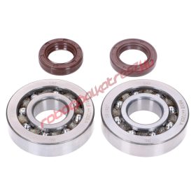   Naraku főtengely csapágy szett, SKF C4 TN9/FKM Premium, Piaggio/Gilera