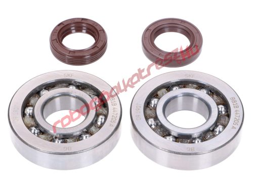 Naraku főtengely csapágy szett, SKF C4 TN9/FKM Premium, Piaggio/Gilera