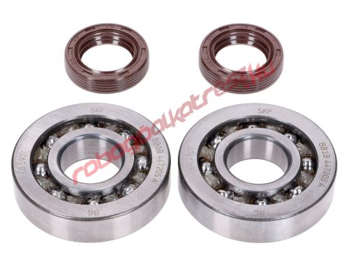 Naraku főtengely csapágy szett, SKF C4 TN9/FKM Premium, Peugeot fekvő