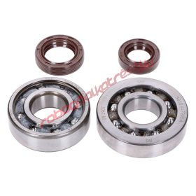   Naraku főtengely csapágy szett, SKF C3-C4 TN9/FKM Premium, Peugeot álló E2