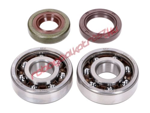 Naraku főtengely csapágy szett, SKF C4 TN9/FKM Premium, Minarelli AM6