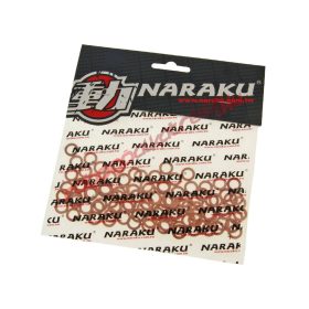 Naraku tömítő alátét, Réz, 6x10x1.5mm 100 db