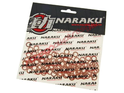 Naraku tömítő alátét, Réz, 6x10x1.5mm 100 db