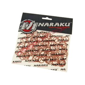 Naraku tömítő alátét, Réz, 12x16x1.5mm 100 db