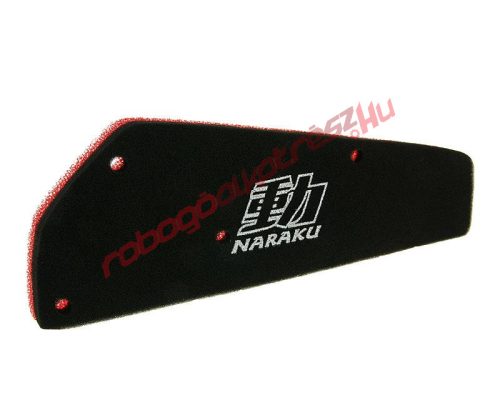 Naraku légszűrő szivacs, Dupla rétegű,  50 ccm 4T GY6