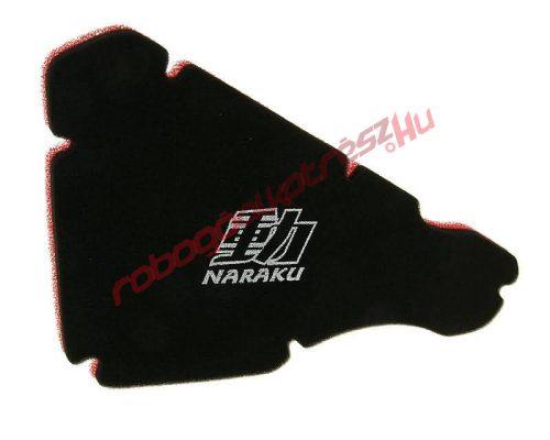 Naraku légszűrő szivacs, Dupla rétegű, Piaggio NRG, NTT, Storm, TPH