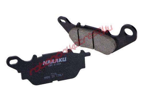 Brake pads Naraku organic for Yamaha YS 125, Tricity, XSR 125, YBR 125