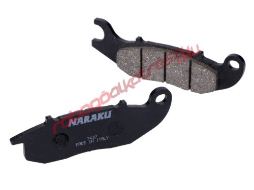 Brake pads Naraku organic for Piaggio Medley 150 ie 4V LC ABS 16-20 GTS,
