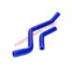 Naraku Silicone Radiator Hose Set (Blue) for Aprilia, Derbi, Gilera