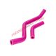 Naraku Pink Silicone Radiator Hose Set for Aprilia, Derbi, Gilera