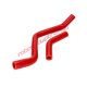 Naraku Silicone Radiator Hose Set (Red) for Aprilia, Derbi, Gilera