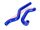 Naraku Silicone Coolant Hose Kit (Blue) for Rieju MRT, Beta, Sherco