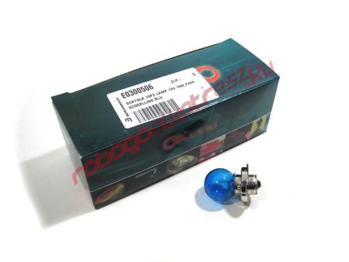 Okyami első lámpa izzó, Kék, 12V 15W (P26s)