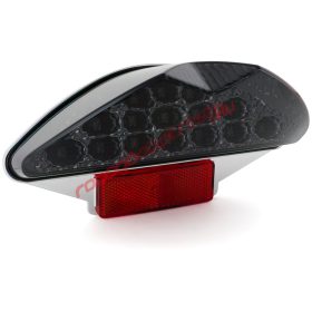   STR8 Led hátsó lámpa, Irányjelzővel, Black-Line, Aerox/Nitro